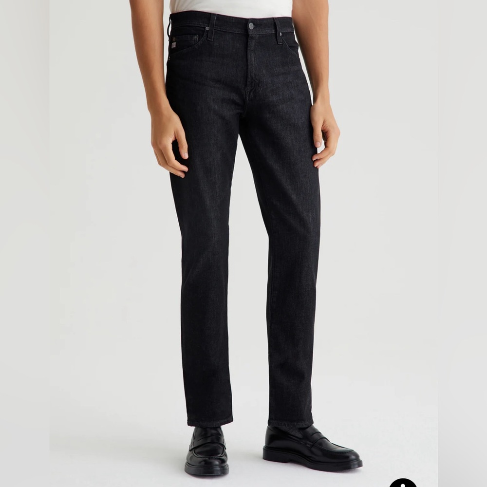 Adriano Goldschmied AG The Graduate Tailored Leg Black Sz 34x32 Mens Jeans Denim
